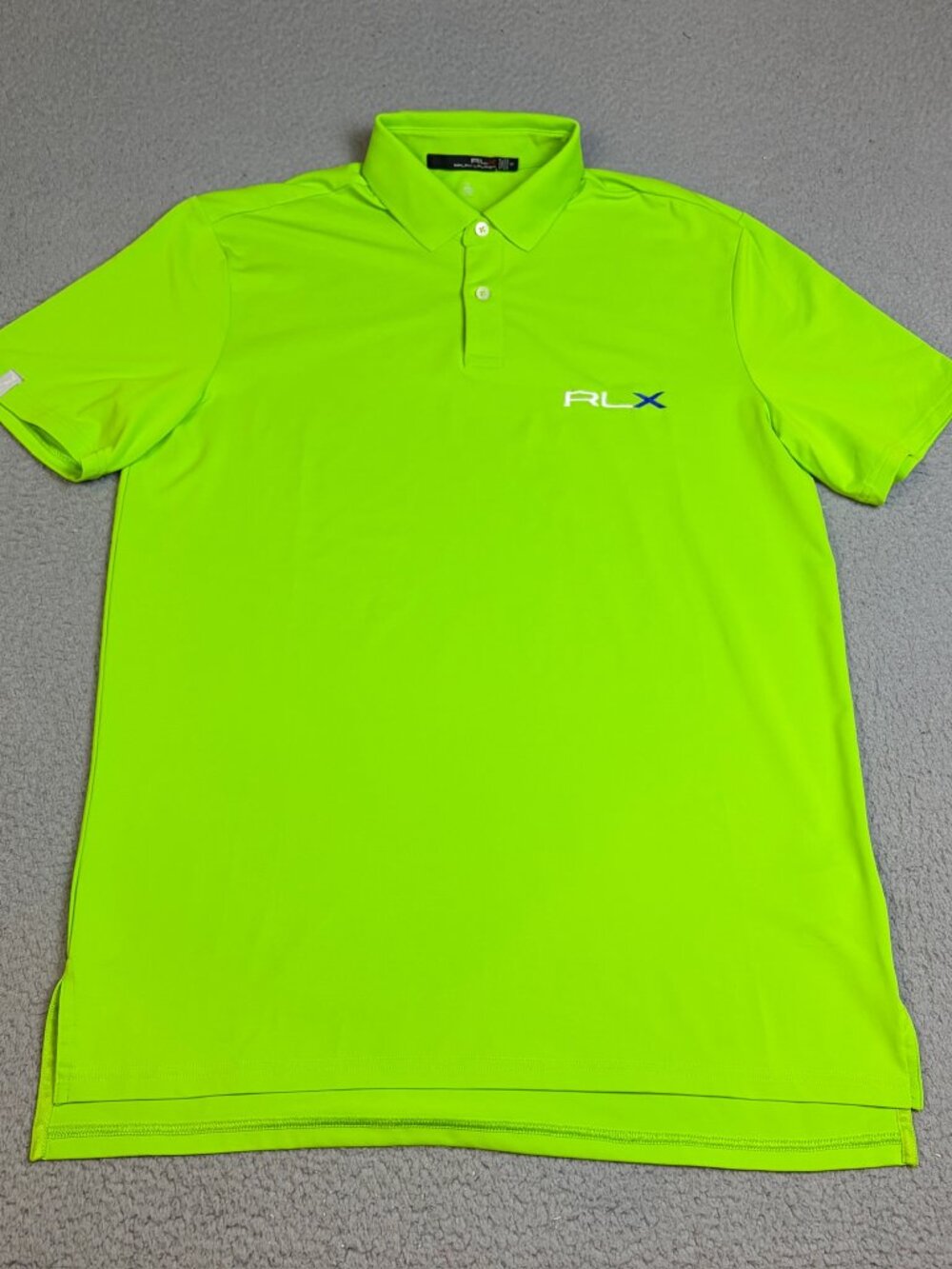 RLX Ralph Lauren Shirt Mens M Green Short Sleeve Polo Stretch Polyester